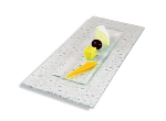 World Cuisine A4438028 Double Fused Glass Plate, 11 x 5-in, Small Rectangular