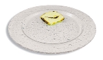 World Cuisine A4438230 Double Fused Glass Plate, 12-in, Round