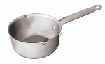 World Cuisine 12511-10 Sauce Pan w/ Handle & Double Spouts, .4-qt, Stainless