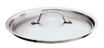 World Cuisine 12561-12 Lid w/ Riveted Handle, 4.75-in, Stainless