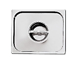 World Cuisine 14504-00 Standard Lid, 2/4-Size, Stainless Steel