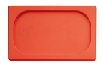 World Cuisine 14730-11 Hotel Pan Lid, 1/9-Size, Polypropylene, Red