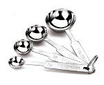 World Cuisine 42615-04 Measuring Spoon Set, Stainless Steel