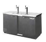 Beverage Air DD68C-1-B 69 in Draft Beer Cooler, 3 Keg, Club Type, Black, 2 Faucets/Lids