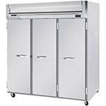 Beverage Air HF35S Reach In Freezer w/ 3-Sections & 3-Solid Doors, 74-cu ft, Gray