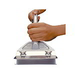 Nemco 55825 Grill Scraper, Ergonomic Handle, Heavy Duty Cast Aluminum, SS Blade, 16in L