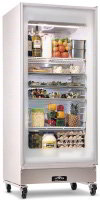 Arctic Air GDR22CWL Refrigerator, Reach-In, 1 Section/Glass Door, L Hinged, 22 cu. ft.