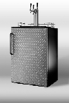 Summit Refrigeration SBC490BIDPLTRIPLE Built In Beer Dispenser w/ Diamond Plated Door & 3-Taps