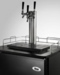 Summit Refrigeration SBC490TRIPLE Beer Dispenser, Black, CO2 Tank & Reg, 23 3/4in, 3 Mini Keg