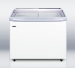 Summit Refrigeration SCF1095S Chest Freezer, Manual Defrost, Angled  Top, Tempered Glass, White, 9.4-cu ft