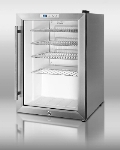Summit Refrigeration SCR312LCSS Beverage Merchandiser, 2.5 cu ft, Digital, Auto Defrost, Stainless, 115 V