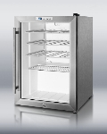 Summit Refrigeration SCR312LCSSWC Front-Lock Countertop Wine Cellar, Automatic Defrost, Stainless Steel