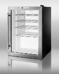 Summit Refrigeration SCR312LWC Front-Lock Countertop Wine Cellar, Automatic Defrost, Black