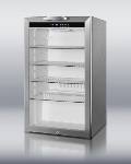 Summit Refrigeration SCR485LCSS Beverage Merchandiser w/ Lock, 4-cu ft, Stainless