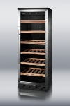 Summit Refrigeration SWC1545 Full-Sized Counter Depth Wine Cellar, Automatic Defrost, 23.63 in Wide, Black
