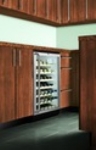 Summit Refrigeration SWC6GBLBISHWO Built In Wine Cellar, Lock, Wooden Shelves, 51-Bottles, Black
