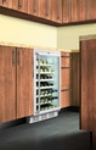 Summit Refrigeration SWC6GWLBISHWO Built In Wine Cellar, Lock, Wooden Shelves, 51-Bottles, White