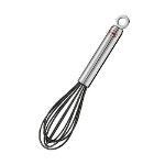 Rosle 95606 10.6-in Silicone Egg Whisk, Round Handle, Stainless Steel