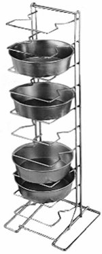 American Metalcraft 19031 Pizza Pan Rack Holds (11) 6 to 9-in Diameter Pans