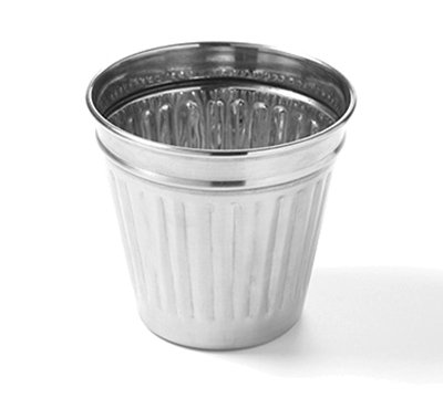 TableCraft Products 10042 10 Oz. Slanted Round Stainless Steel Lattice Collection Fry Cup