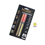 American Metalcraft BLSMA720YE Securit Big Chalk Markers, Rain & Smear Proof, Yellow