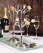 American Metalcraft LPT510 Tasting Tree For 10 Slim Stemmed Appetizers, Sterling Silver