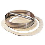American Metalcraft RDC15 Dough Cutting Ring, 15 in ID x 3 in H, Stainless w/ Welded Handle
