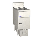 Pitco 1-SF-SE14TRSSTCS2081 Twin 25-30 lb Tank Fryer w/ Filter, Solid State, 208/1 V