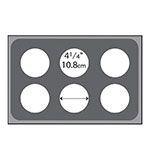 Vollrath 19195 Adapter Plate with Six Holes, for 78710 Bain Marie Pots