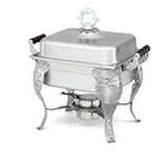 Vollrath 46847 Royal Crest Chafer, 1/2 Size, 4.3 qt, Wood Handles, Stainless