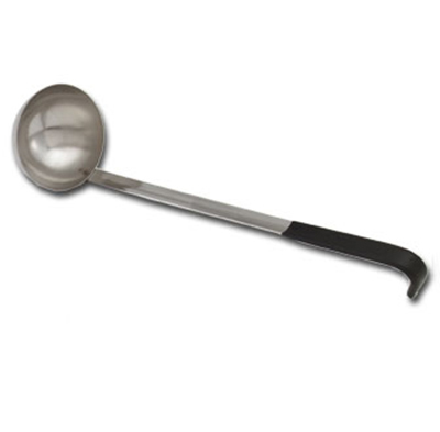 Vollrath 58011 1-oz Ladle - 10" Black Hooked Handle, Stainless