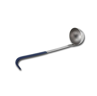 Vollrath 58322 2-oz Ladle - Blue Hooked Handle, Stainless