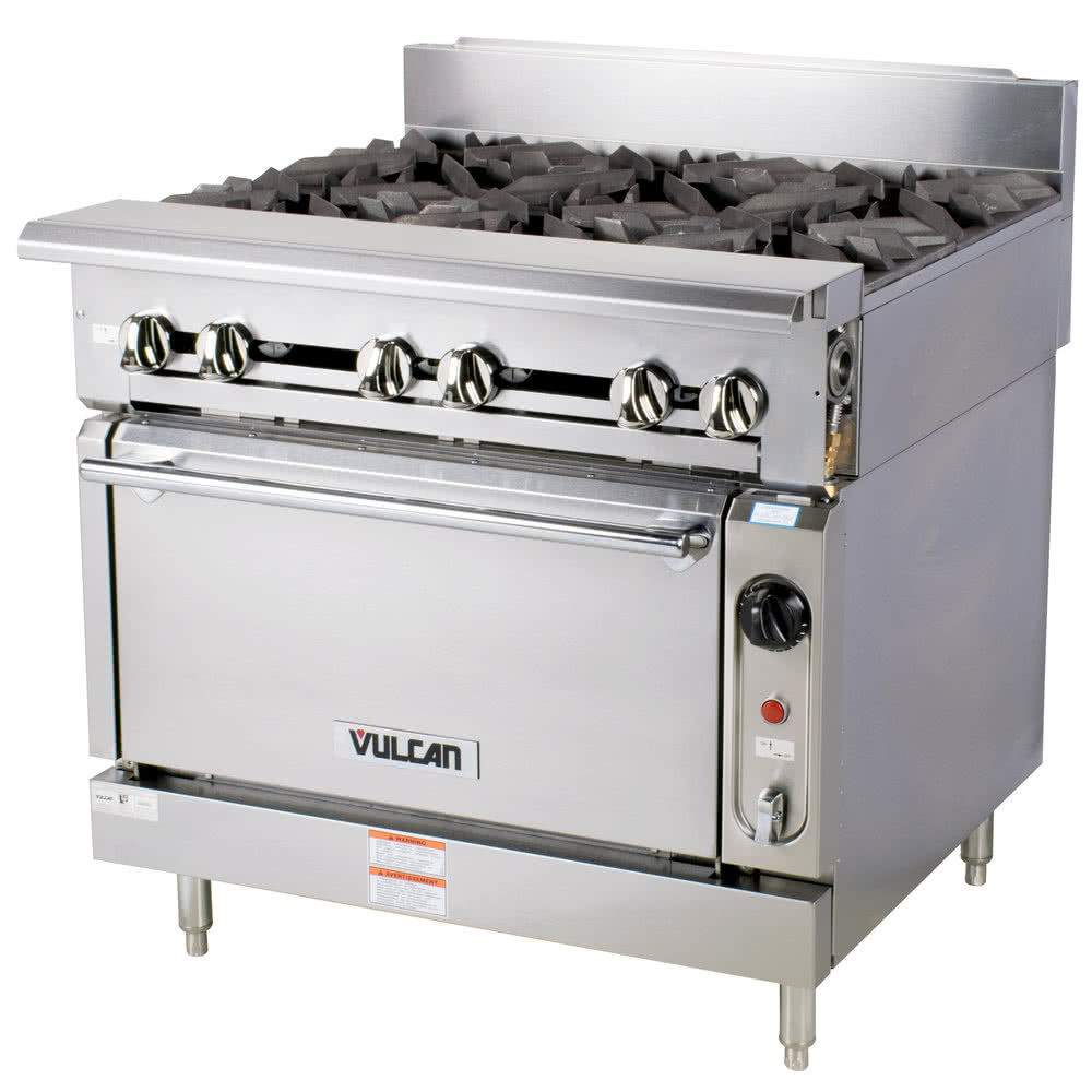 Vulcan V6b36s 36 6 Burner Gas Range W Standard Oven Lp 1273