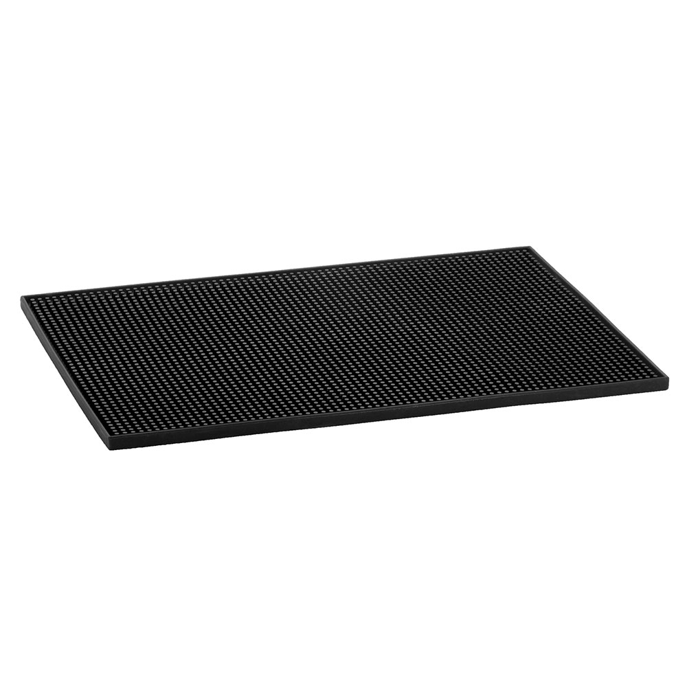 Tablecraft 1218BK Bar Service Mat, Black