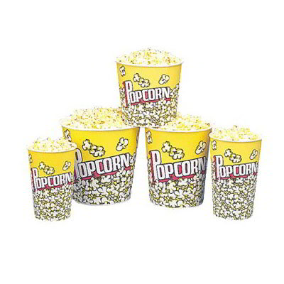 Gold Medal 1196PC 32-oz Popcorn Design Disposable Popcorn Cups, 500/Case
