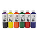 Gold Medal 7736 Washable Paint, 2 of Each Color, (12) 8 oz Bottles Per Case, Use W/ # 7748