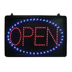 Winco LED-6 LED Sign, OPEN, Single Flashing Pattern