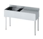 Krowne 18-D48L Ice Bin/Drainboard Station, 80-lb Ice Bin, Left Drainboard