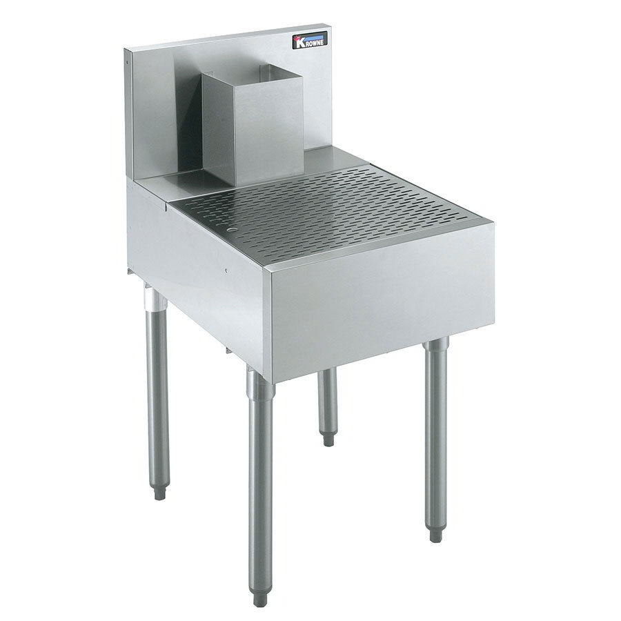 Krowne KR21-BD18 Under Bar Beer Drainer - Lift-Out Perforated Top, 18x26