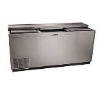 Krowne BC72-SS Slide Top Bottle Cooler w/ Stainless Steel Exterior, 72-in L