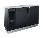 Krowne BS60L 2-Section Refrigerated Backbar Storage Cabinet, Right Compressor