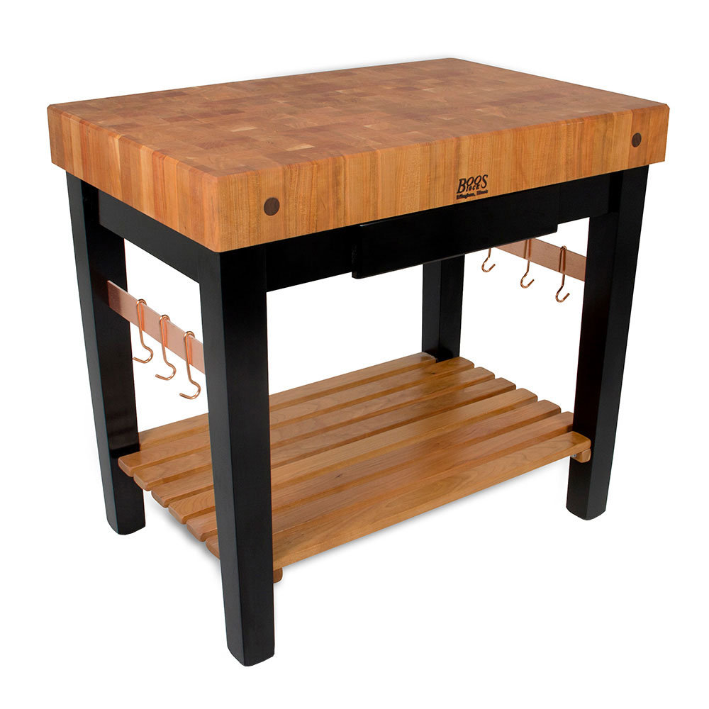 John Boos RN PPB2424 4 Cherry Top Butcher Block Work Table W   416 Rnppb2424 Large 