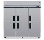 Hoshizaki RH3-SSE-HS 3-Section Reach In Refrigerator w/ Solid Half Doors, Energy Star, 73.7-cu ft