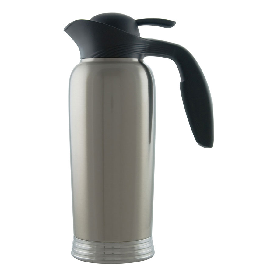 Service Ideas 10-00744-000 1-liter Creamer w/ No Drip Lip, Stainless ...