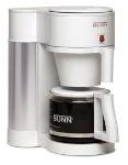 BUNN-O-Matic Residential 38400.0010 NHBX Home Coffee Maker w/ Decanter, White Stainless Finish
