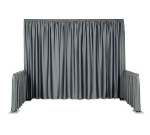 Snap Drape 1BDWYN40118 BGE 118-in Wyndham Backdrop Drape w/ Shirred Pleat, Polyester, Beige