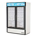 TRUE Refrigeration GDIM-49NT Ice Merchandiser, 2 Section, (100) 8 lb Bag Cap, w/o Tank, 49 cu ft
