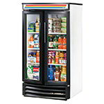 TRUE Refrigeration GDM-14RF 2-Section Glass Door Merchandiser /w Radius Front, 14-cu ft