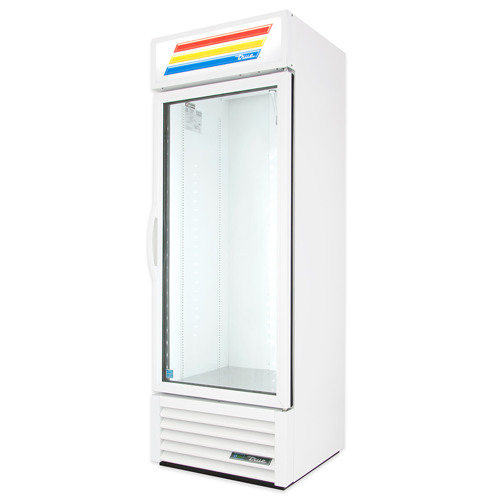 TRUE Refrigeration GDM-19T Refrigerated Merchandiser, 1 Section/Glass Door, 4 Shelves, 19 cu ft