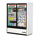 TRUE Refrigeration GDM-41SL-60 Convenience Store Cooler, 2 Sec/Glass Slide Drs, 6 Shelves, 19 cu ft